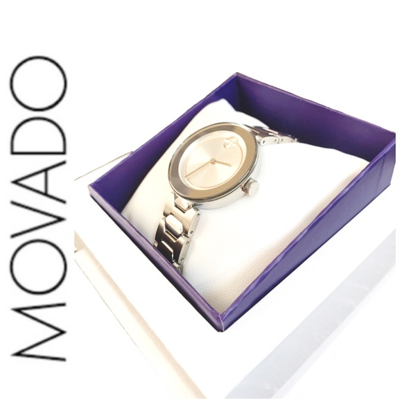 Movado Accessories - SOLD stunning authentic MOVADO Bold watch silver